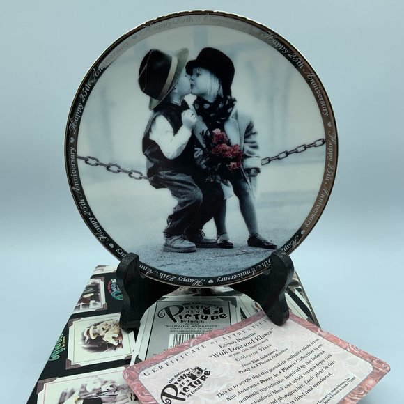COPY - Kim Anderson's Pretty As A Picture "WITH LOVE AND KISSES" Plate 1997 by … - Picture 1 of 4